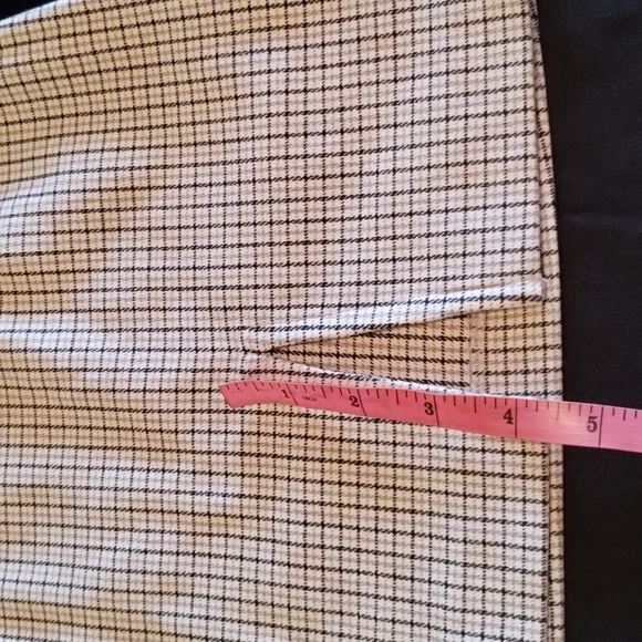Express Bleus Skirt Plaid Color:White, Blue & Grey Size:9/10 poly/Cotton/spandex - Picture 10 of 11